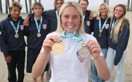 Bailey Turner Wins Gold at ISA World Junior Surfing Championships