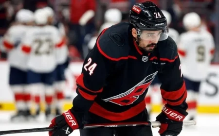 Brind’Amour: Seth Jarvis Sidelined After Collision with Panthers’ Post