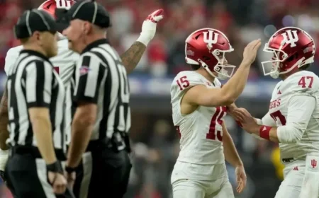 Indiana Football vs. Alabama: Rose Bowl Start Time and CFP Schedule