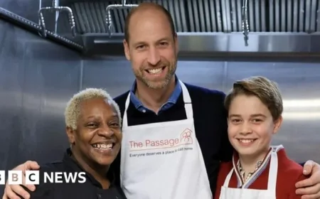 Prince William and George Cook Meal for the Homeless