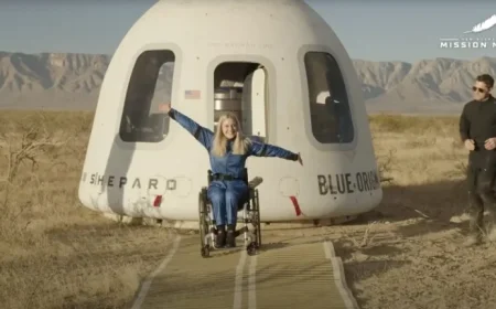 First Wheelchair User Travels to Space Aboard Blue Origin