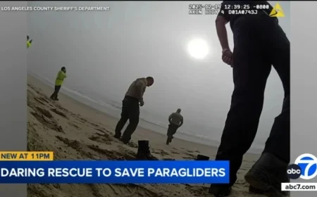 LA Deputies Save Two Paragliders from Drowning Near Malibu Coast