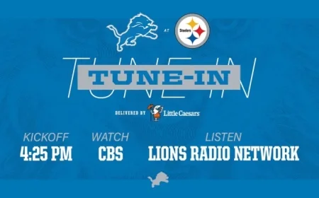 Watch Lions vs. Steelers: TV, Radio, and Live Updates – Detroit Lions