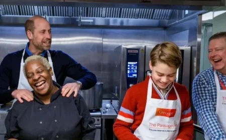 Prince William and Son George Honor Diana’s Legacy at Homeless Shelter