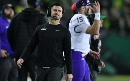 Bob Chesney Reacts to James Madison’s College Football Playoff Loss to Oregon