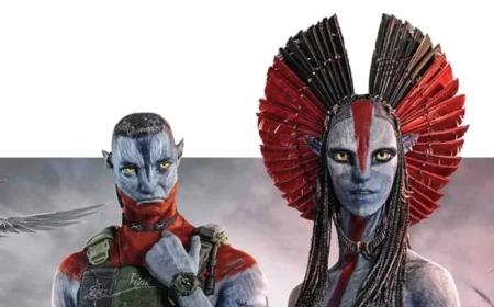 Tent Scene Engulfed in Fire and Ash