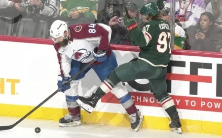 Wild Pursue 8th Straight Win Against Avalanche in NHL Clash