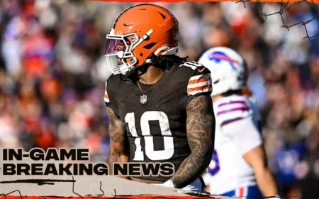 Browns’ Quinshon Judkins Exits Game Against Bills Due to Injury