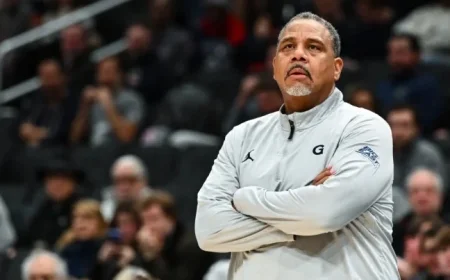 Georgetown Coach Ed Cooley Suspended for Throwing Bottle, Hitting Child