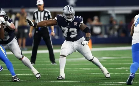 Tyler Smith Takes Over as Left Tackle for 2025 Season