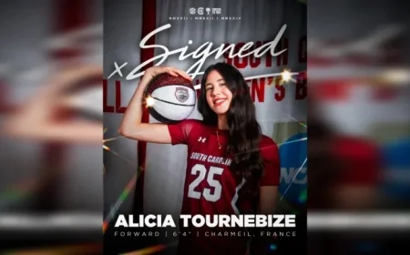 Tournebize Joins Gamecocks Post-Holiday – University of South Carolina Athletics