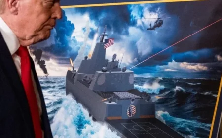 Trump Unveils Plans for New Navy Battleship