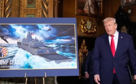 Trump Unveils New “Trump Class” Navy Battleships