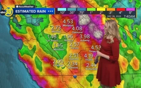 Central California Faces Heavy Rain, Flooding, and Snow This Christmas Week