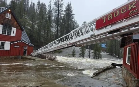 Redding Floods Kill 1; 9 Rescued from Swollen River at Cisco Grove