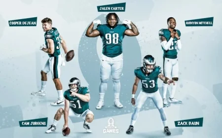 Five Eagles Selected for 2026 Pro Bowl Games