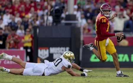 USC and Notre Dame Halt Historic College Football Rivalry