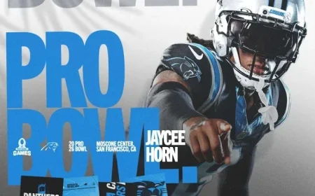 Jaycee Horn Selected for 2026 Pro Bowl Games