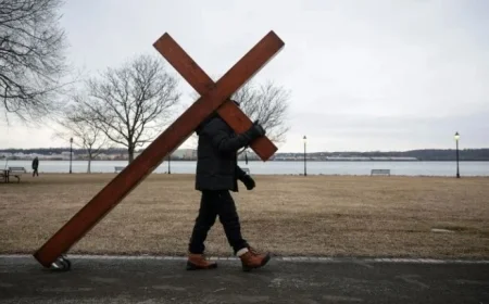 Dan Beazley Consoles Grieving Communities with 10-Foot Cross: His Inspiring Story