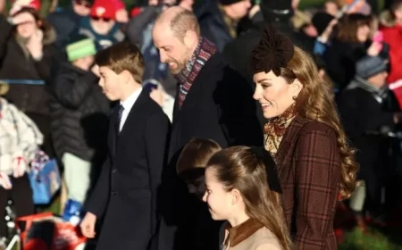 Kate Middleton Elevates Festive Plaid Style on Christmas Day at Sandringham