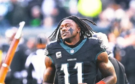 NFL 2025 Week 17: A.J. Brown Sidelined, Lane Johnson and Jalen Carter Return