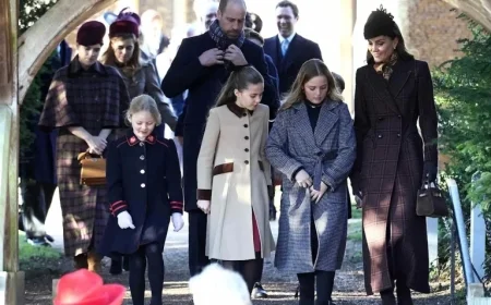 Princess Charlotte Leads Royal Family Cousins in Christmas Walk