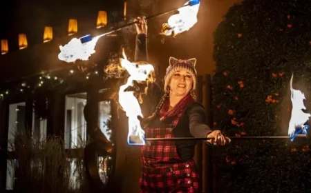 Canyon Road Farolito Walk Attracts Tourists and Locals in Santa Fe