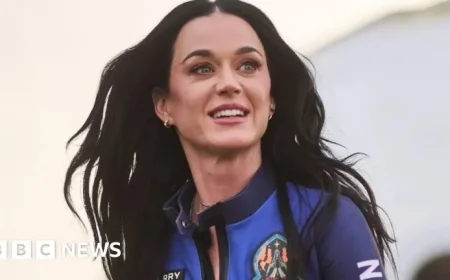 Katy Perry Sings on Historic All-Female Space Flight