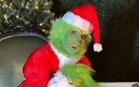 Celine Dion Dons Grinch Costume, Sings ‘All by Myself’ on Christmas