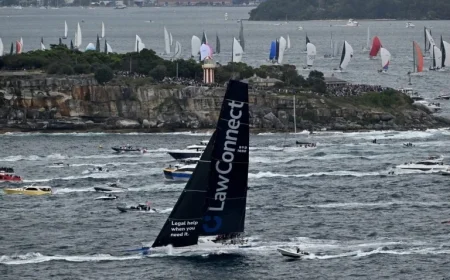 LawConnect Excels Early in Sydney Hobart Race, Surpassing Owner’s Expectations