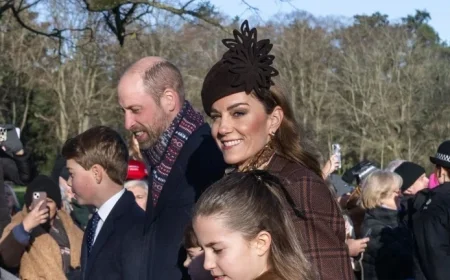Princess of Wales Shines in Sentimental Cartier Earrings on Christmas Day