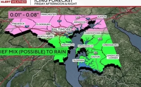 Winter Storm to Disrupt Post-Christmas Travel in Maryland Friday