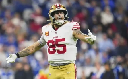 49ers’ George Kittle Faces Game-Time Decision, Confirms GM John Lynch