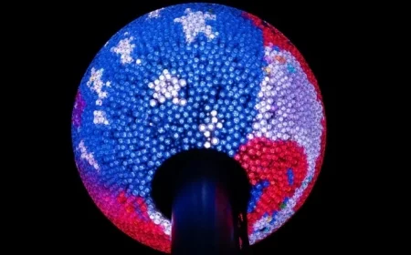 Times Square Debuts Patriotic Crystal Ball for NYC’s US 250th Birthday Celebration
