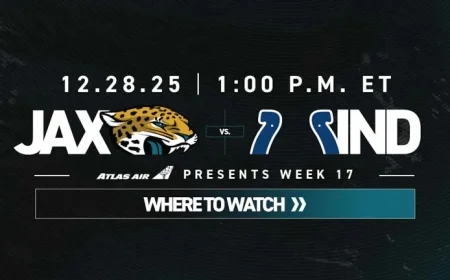 Watch Week 17: Jacksonville Jaguars vs. Indianapolis Colts Live