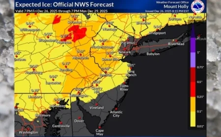Ice Poses Major Risk in Tonight’s N.J. Winter Storm; Snowfall Reduced