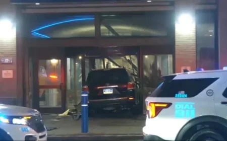 Car Collides with Drexel University Building in Center City