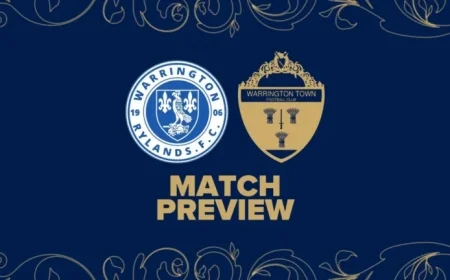 Rylands Clash with Warrington Town: Match Preview