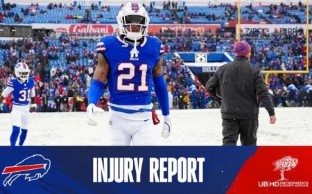 Buffalo Bills Release Week 17 Injury Report Against Eagles