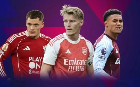Ødegaard, Wirtz, Watkins Lead 2025 Premier League Value Declines