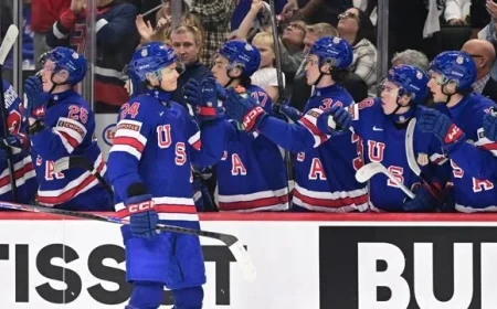 U.S. Triumphs Over Germany 6-3 in World Juniors Opener