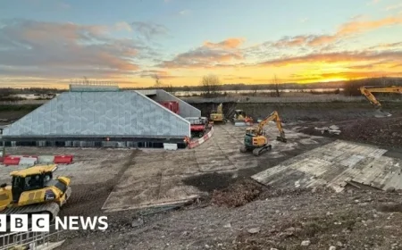 Bowling Bridge Installed During Railway Line Closure