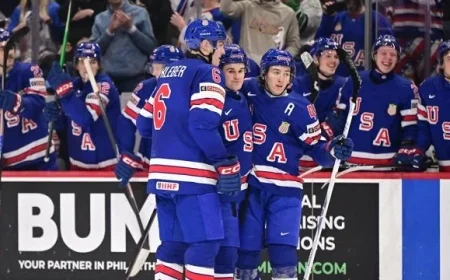 U.S. Battles Switzerland Today in World Juniors at 5 p.m. CT