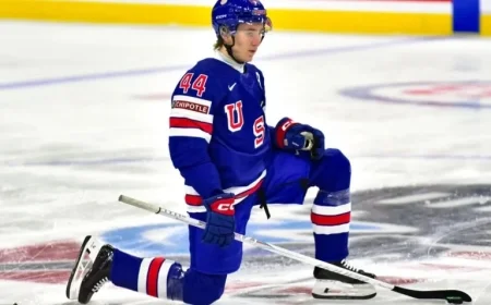 Cole Hutson Stretchered Off Injured in World Juniors Match