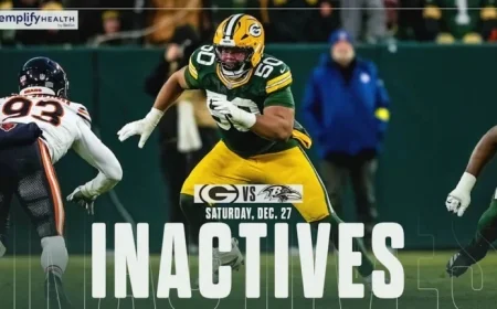 Packers’ Zach Tom Absent from Lineup Against Ravens
