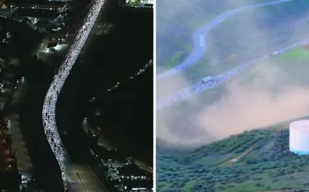 Major Disruption on Castaic’s 5 Freeway from Natural Gas Leak