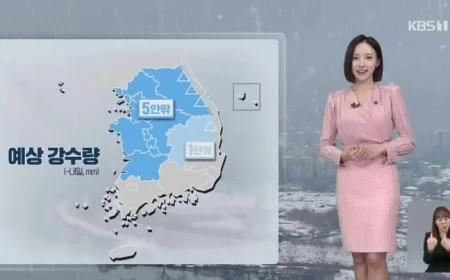 Rain and Snow Hits Central Areas, Heavy Snowfall in Gangwon Tonight