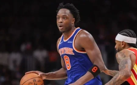 OG Anunoby’s Late Heroics Secure Knicks’ 128-125 Victory Over Hawks