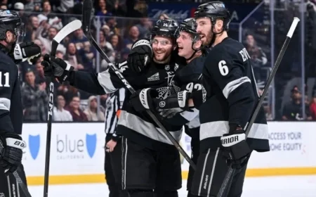 Laferriere’s First NHL Hat Trick Leads Kings to Victory Over Ducks