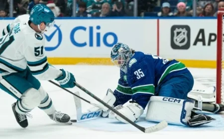 Celebrini Shines with Goal, Assist as Sharks Defeat Canucks 6-3 to End Skid